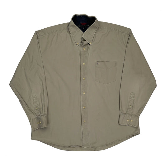 Tommy Hilfiger Shirt - XL Khaki Cotton