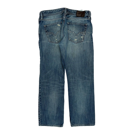 Diesel Relaxed Fit Jeans - 32W 28L Blue Denim