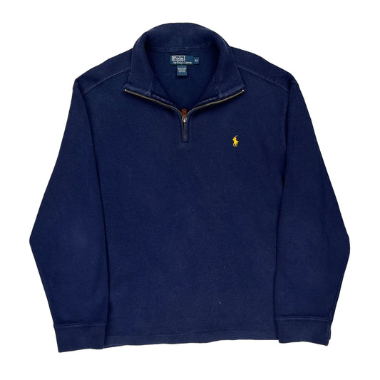 Polo By Ralph Lauren 1/4 Zip - XL Navy Cotton