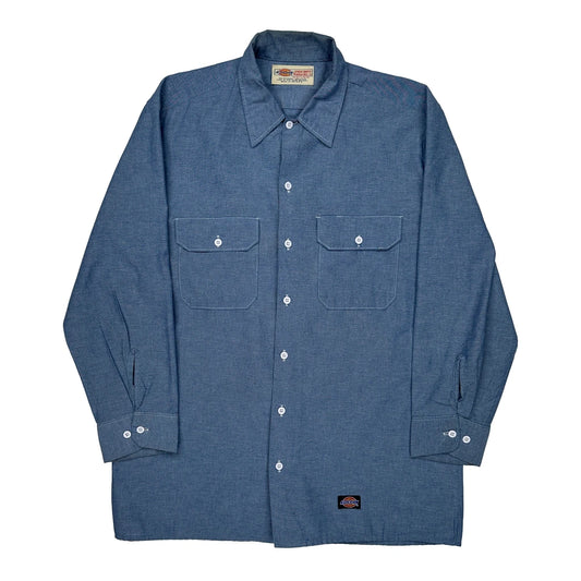 Dickies Shirt - Large Blue Cotton