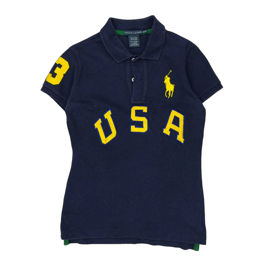 Ralph Lauren Polo Shirt - XS Navy Cotton