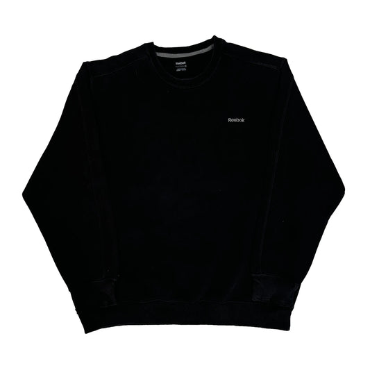 Reebok Sweatshirt - XL Black Cotton