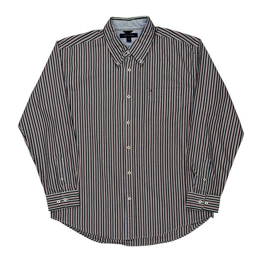 Tommy Hilfiger Striped Shirt - XL Multicoloured Cotton