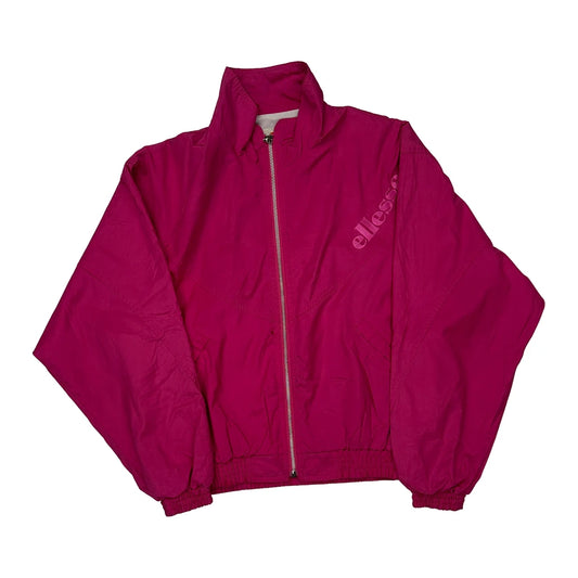 Ellesse Spellout Windbreaker - Large Pink Polyester