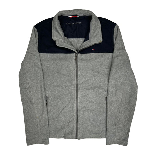 Tommy Hilfiger Fleece Jacket - Large Navy Polyester Blend