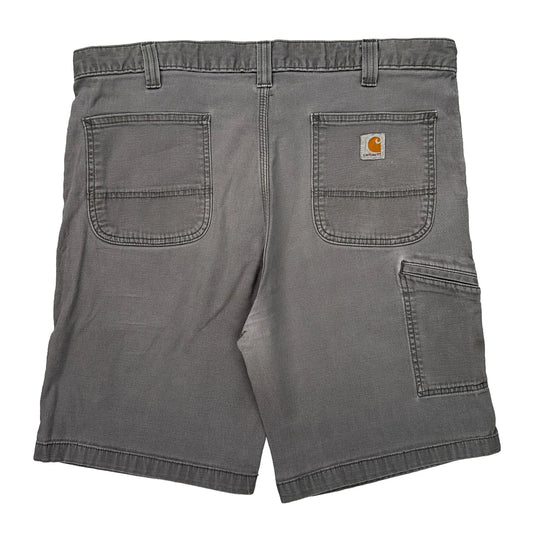 Carhartt Carpenter Shorts - 38W 10L Grey Cotton Blend