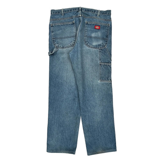 Dickies Carpenter Jeans - 36W 34L Blue Cotton