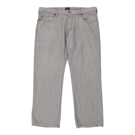 Vintage grey Giorgio Armani Jeans - mens 39" waist