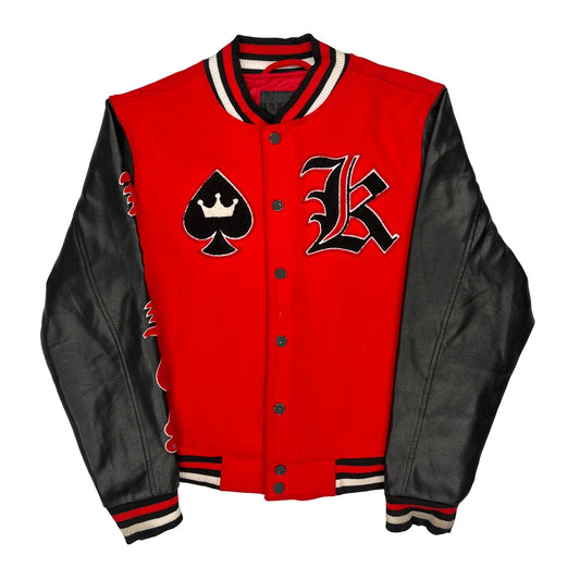 Hudson Graphic Varsity Jacket - XL Black Leather