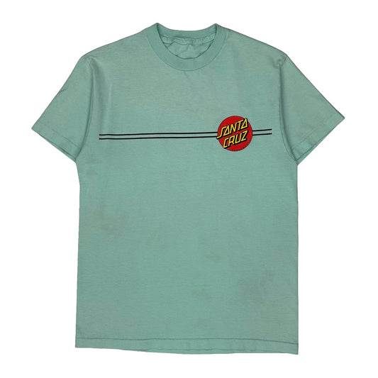 Skateboards Santa Cruz T-Shirt - Small Green Cotton