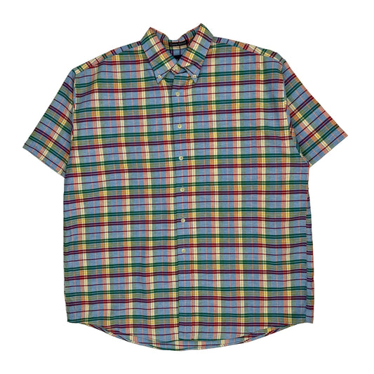 Gant Checked Short Sleeve Shirt - XL Multicoloured Cotton