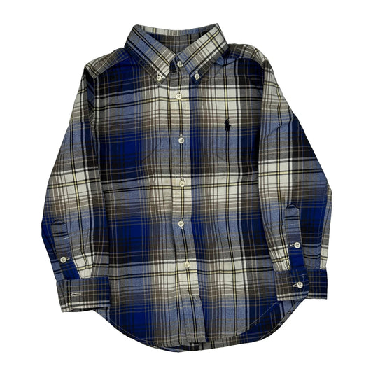 Age 4 Ralph Lauren Checked Shirt - 2XS Black Cotton