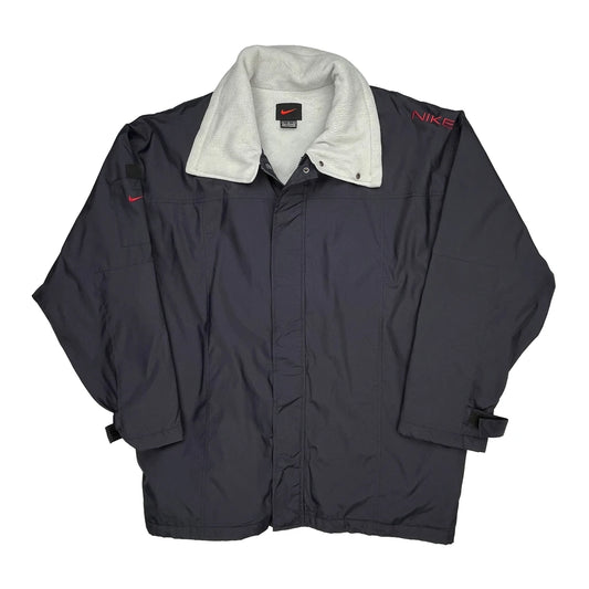 Nike Jacket - Large Black Polyester