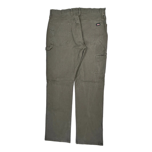 Dickies Carpenter Trousers - 36W 34L Grey Cotton