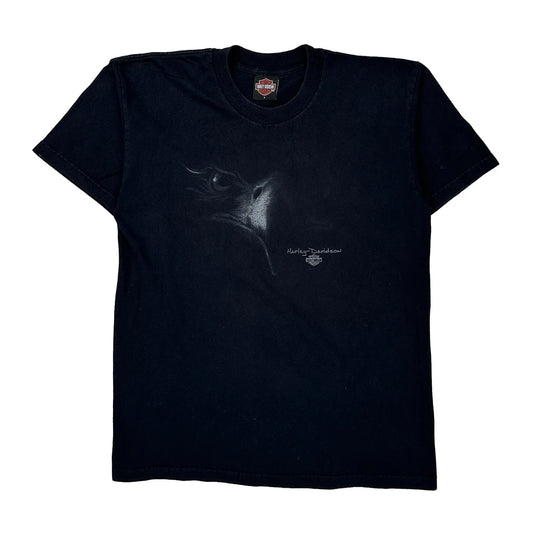 Shop Of Pompano Harley Davidson Graphic T-Shirt - Large Black Cotton