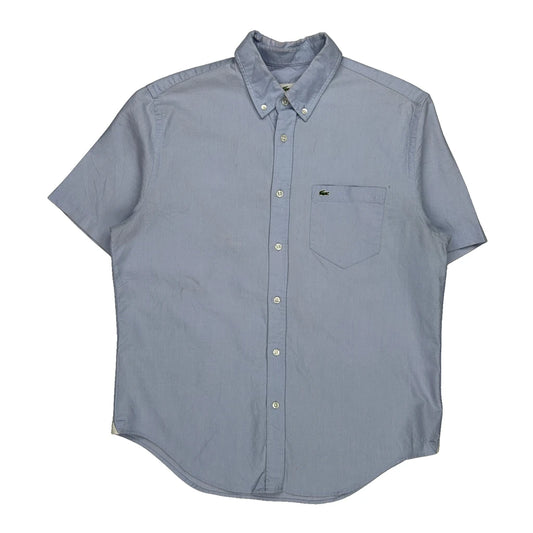 Lacoste Short Sleeve Shirt - Medium Blue Cotton