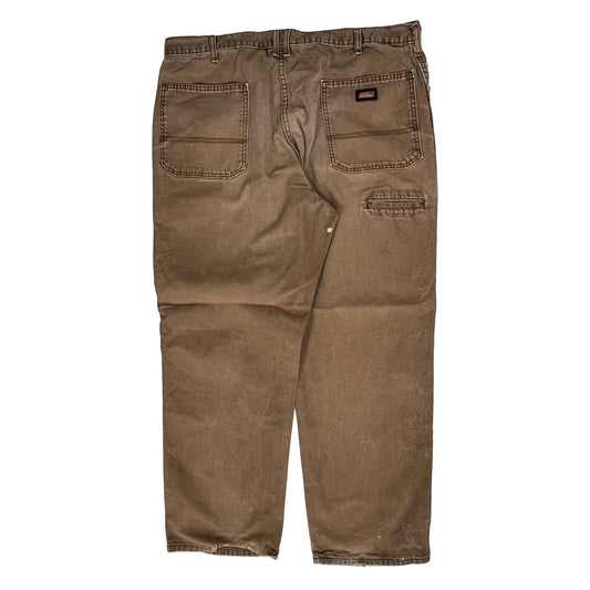 Dickies Carpenter Trousers - 38W 30L Brown Cotton