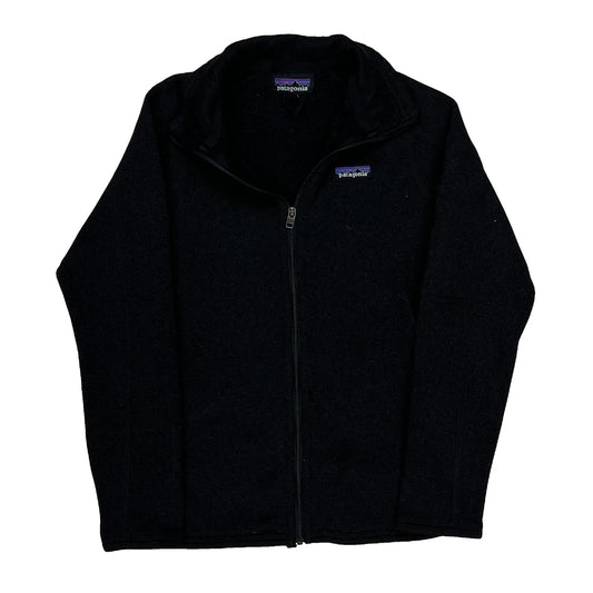 Vintage Patagonia Fleece Jacket - Small Black Polyester