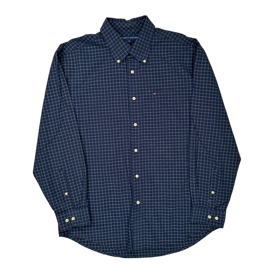 Tommy Hilfiger Checked Shirt - Large Navy Cotton
