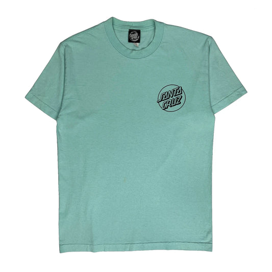 Vintage Santa Cruz Graphic T-Shirt - Medium Green Cotton