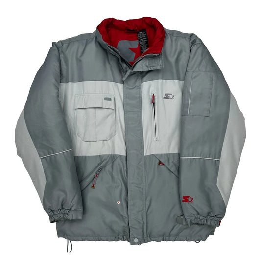 Vintage Starter Puffer - Medium Grey Polyester
