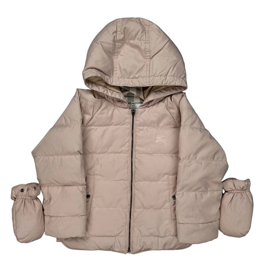 Age 2 Burberry Puffer - 2XS Pink Polyester