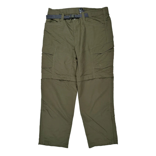 The North Face Cargo Trousers - Large Green Nylon