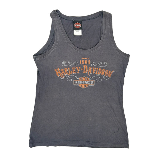 Harley Davidson Graphic Vest - Medium Grey Cotton