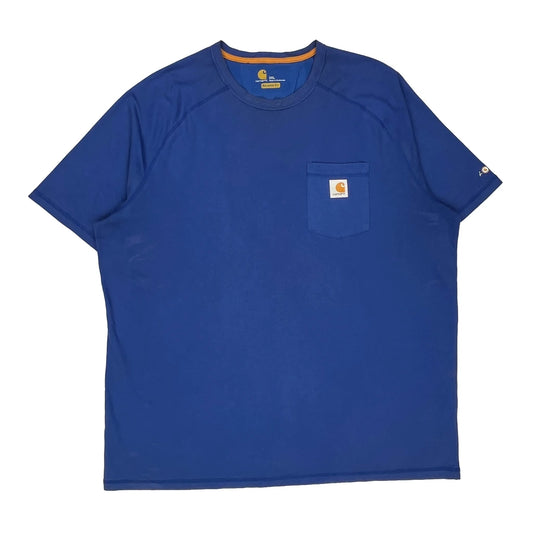 Carhartt T-Shirt - 2XL Blue Cotton