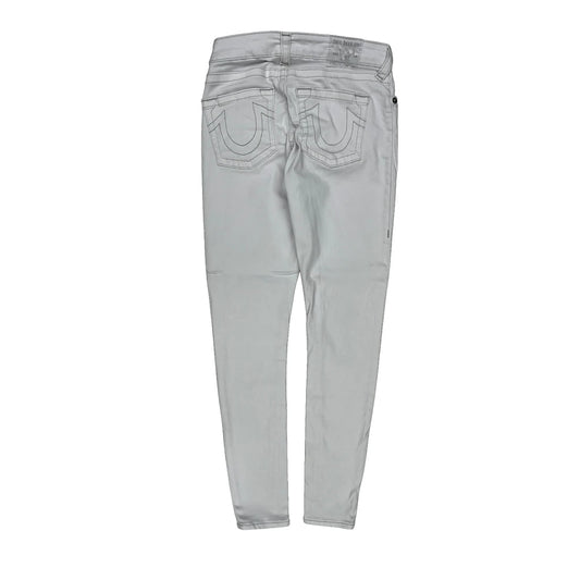 Vintage True Religion Skinny Jeans - 28W UK 8 White Cotton