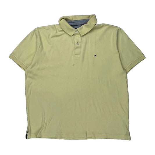Tommy Hilfiger Polo Shirt - Large Yellow Cotton