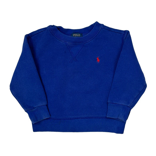 Age 2 Polo By Ralph Lauren Sweatshirt - 2XS Blue Cotton