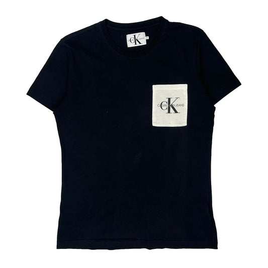 Vintage Calvin Klein Jeans T-Shirt - Medium Black Cotton