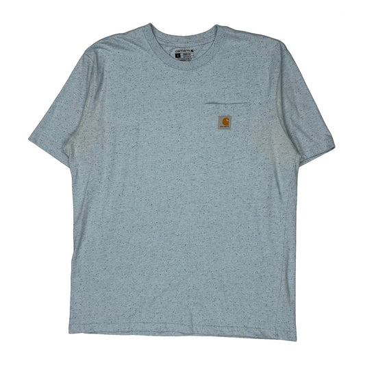 Carhartt T-Shirt - Large Blue Cotton