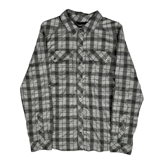 Vintage Rei Checked Shirt - Medium Grey Cotton