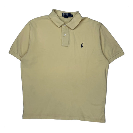 Polo By Ralph Lauren Polo Shirt - Large Yellow Cotton