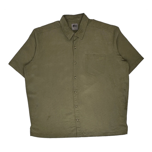 Rei Short Sleeve Shirt - XL Khaki Linen
