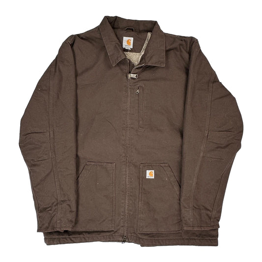 Carhartt Tall Jacket - 2XL Brown Cotton