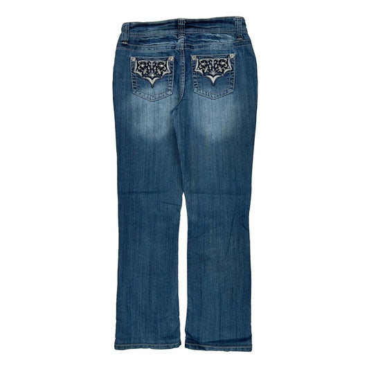Unbranded Boot Cut Jeans - 30W UK 8 Blue Cotton