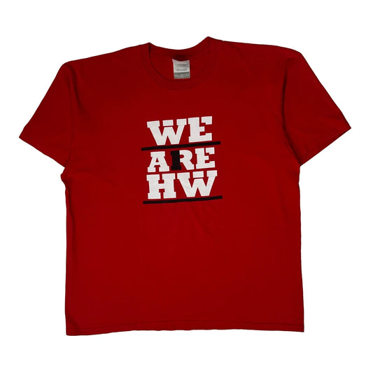 We Are Hw Nike Graphic T-Shirt - XL Red Cotton