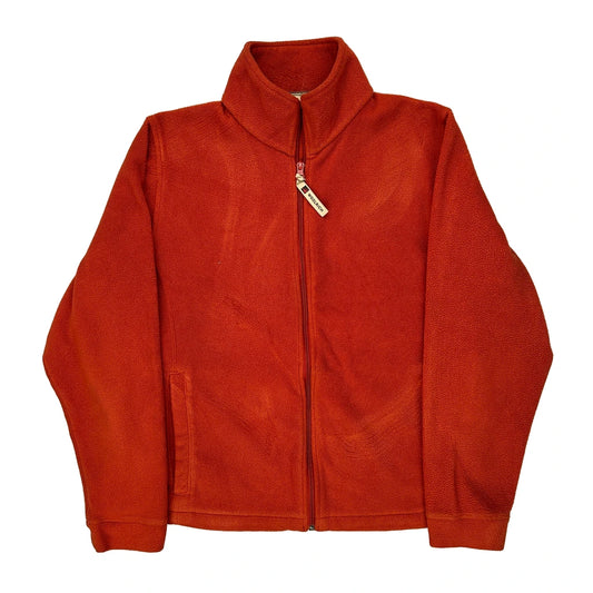 Woolrich Fleece Jacket - Medium Red Polyester