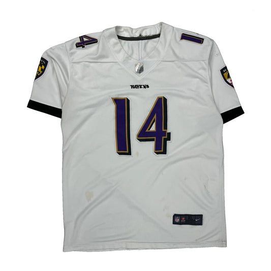 Ravens Nike Nfl Jersey - XL White Polyester