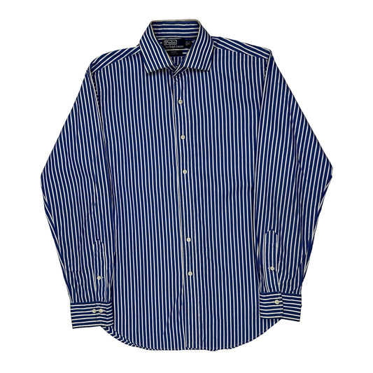 Polo By Ralph Lauren Striped Shirt - Medium Blue Cotton