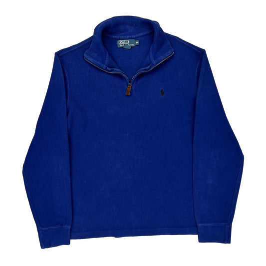 Polo By Ralph Lauren 1/4 Zip - Medium Blue Cotton