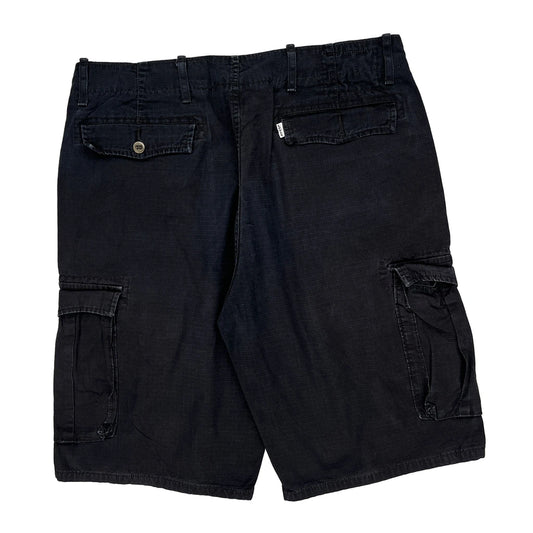 Levis Cargo Shorts - 34W 11L Black Cotton