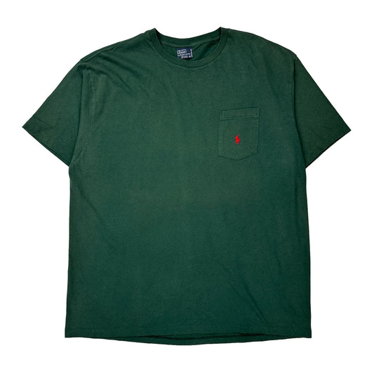 Made In USA Polo By Ralph Lauren T-Shirt - XL Green Cotton