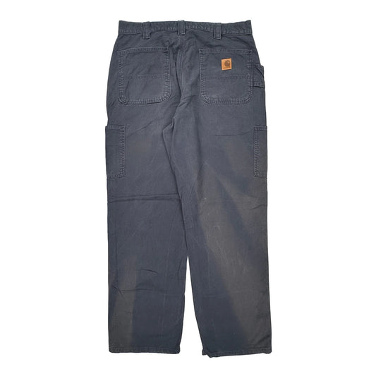 Carhartt Carpenter Trousers - 34W 32L Navy Cotton