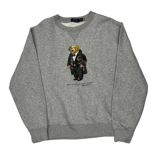 Polo By Ralph Lauren Graphic Sweatshirt - XL Grey Cotton