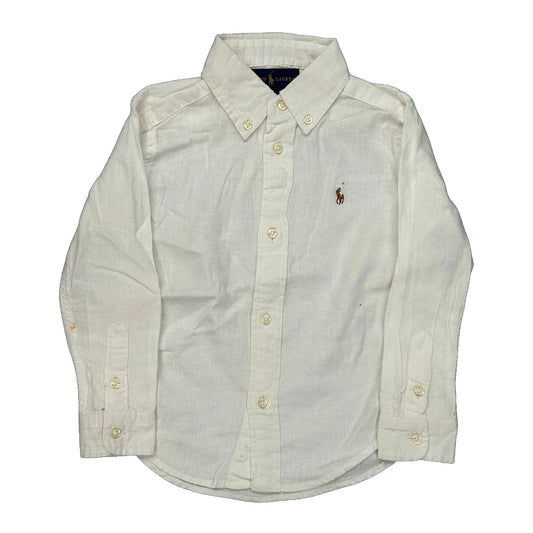 Age 3 Ralph Lauren Shirt - 2XS White Linen