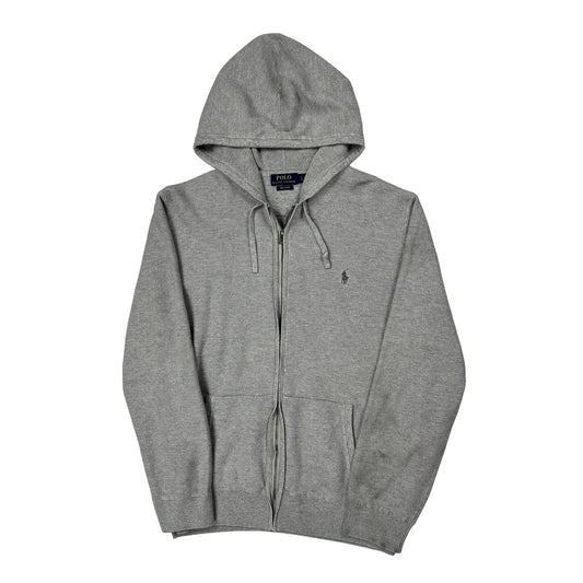 Polo By Ralph Lauren Hoodie - Large Grey Cotton